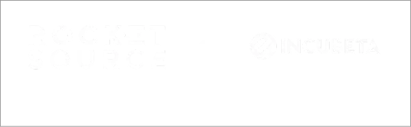 Incubeta and RocketSource logos with US and UK flags, indicating the international scope of the acquisition